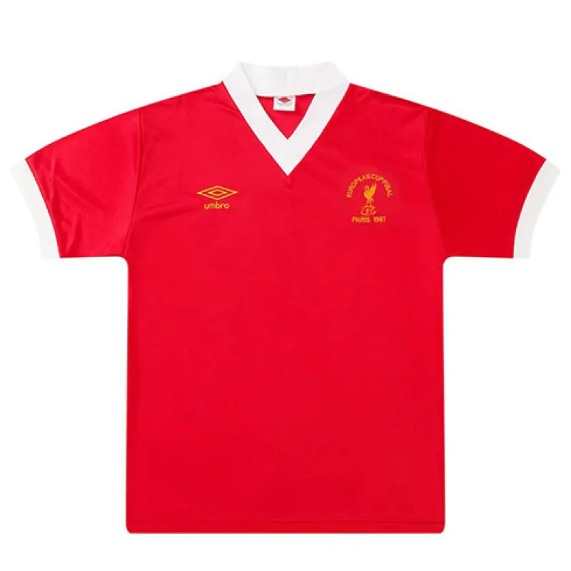 Maglia da casa retrò di Liverpool 1981 - Rossa