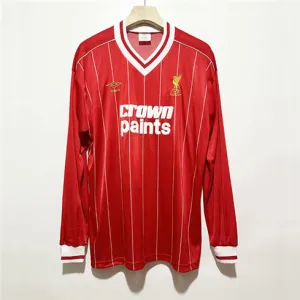 Liverpool 1982/83 Retro Home Long - Sleeve Jersey - Red