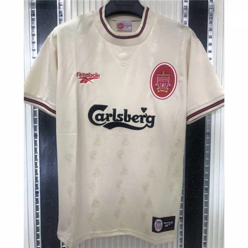 Maglia da trasferta retrò di Liverpool 1996/97 - Bianca