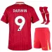 Set di maglia per bambini home di Liverpool 2024/25 di Darwin - Rosso
