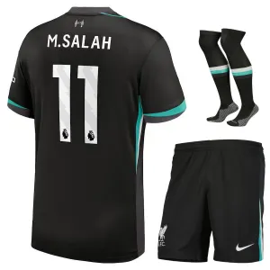 Salah's Liverpool 2024/25 Away Kids Jersey Set - Forest Green