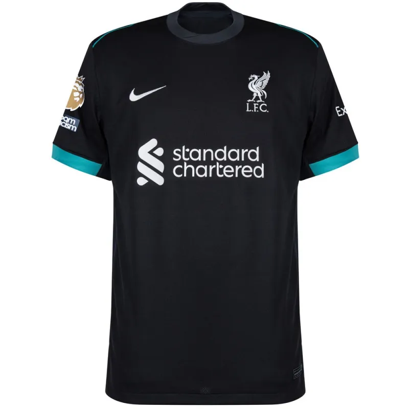 Maglia per bambini fuori casa del trofeo campionato Liverpool 2024/25 - Verde bosco