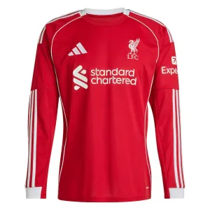 Liverpool 2025/26 Long-Sleeve Home Jersey - Red