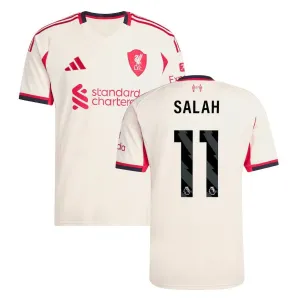Liverpool SALAH 2025/26 Away Jersey - White