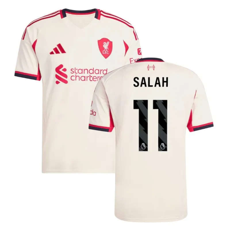 Liverpool SALAH 2025/26 Away Jersey - White