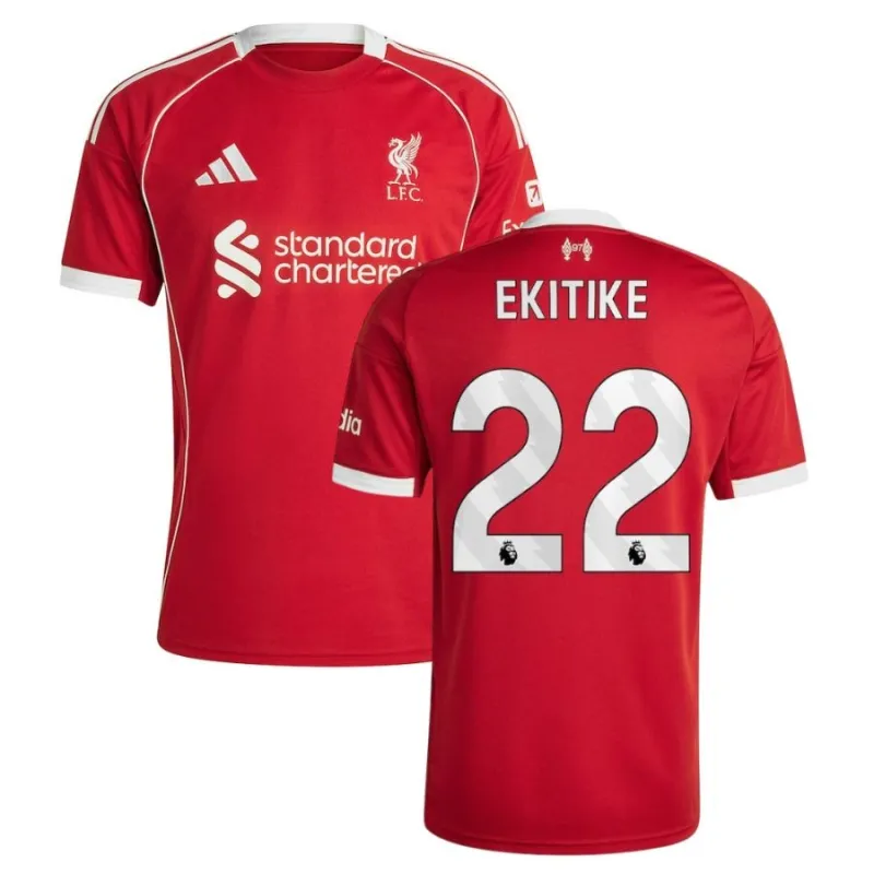 Liverpool EKITIKE 2025/26 Maglia Casa - Rosso