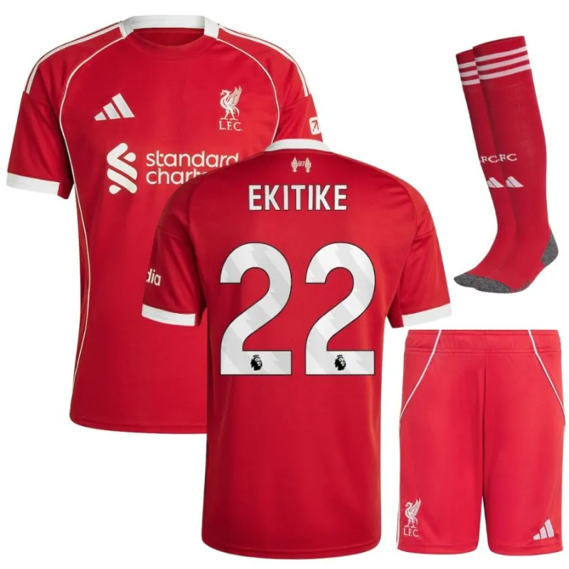 Liverpool EKITIKE 2025/26 Heim Kinder-Set-Trikot - Rot