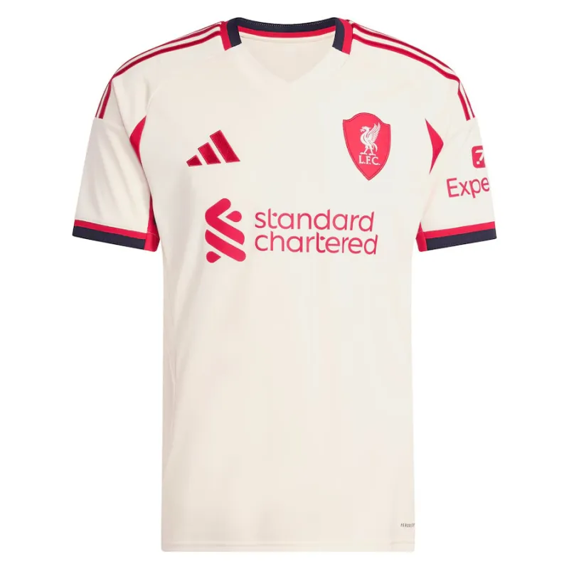 Liverpool EKITIKE 2025/26 Camiseta Visitante - Blanco