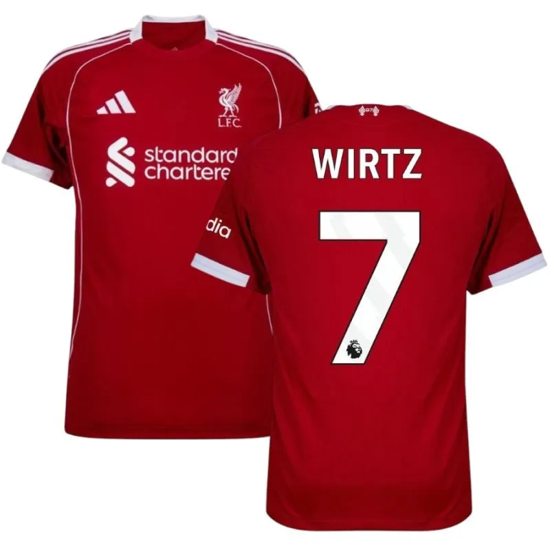 Liverpool WIRTZ 2025/26 Maglia Casalinga Bambini - Rossa