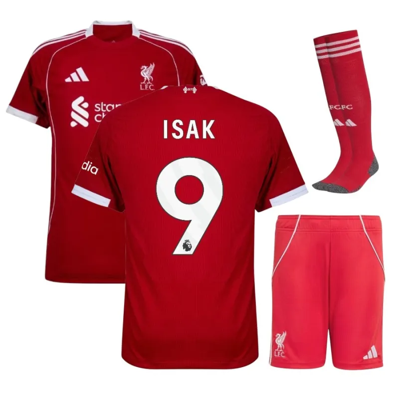 Liverpool ISAK 2025/26 Maillot Domicile Enfant - Rouge