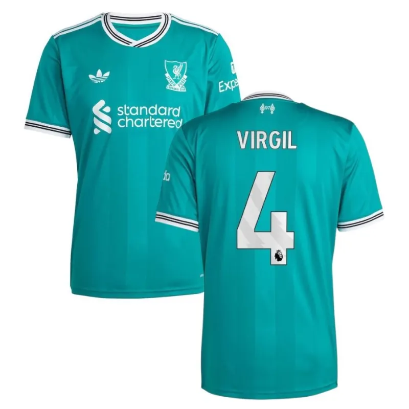 Liverpool VIRGIL 2025/26 Maillot Third - Vert