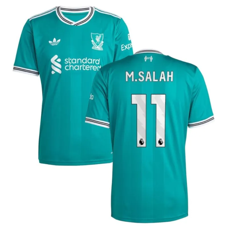 Liverpool M.SALAH 2025/26 Maglia Third - Verde