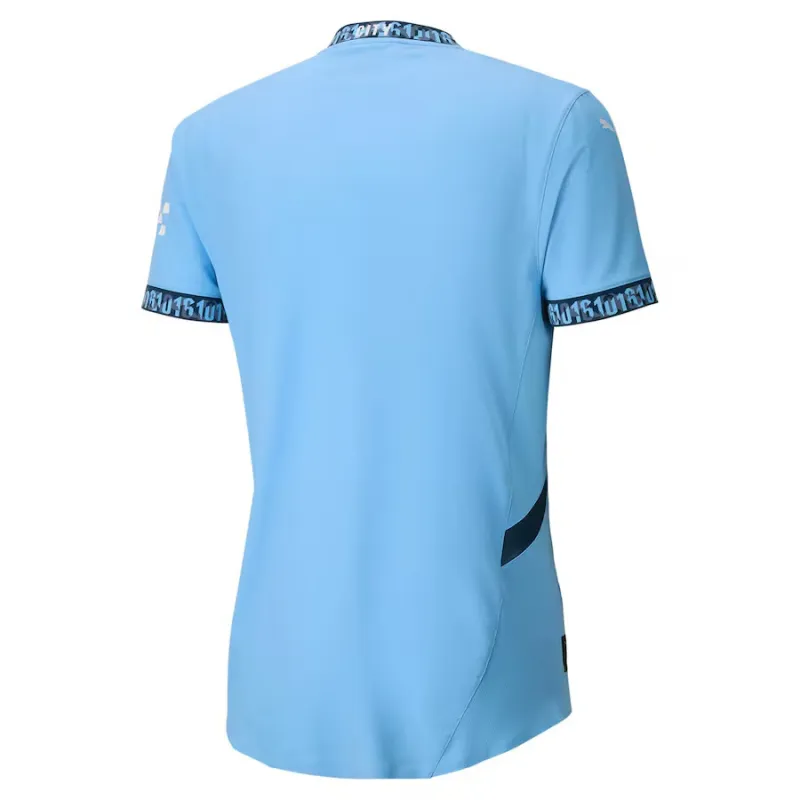 Maglia di campo di casa della versione giocatore di Manchester City 2024/25 - Blu