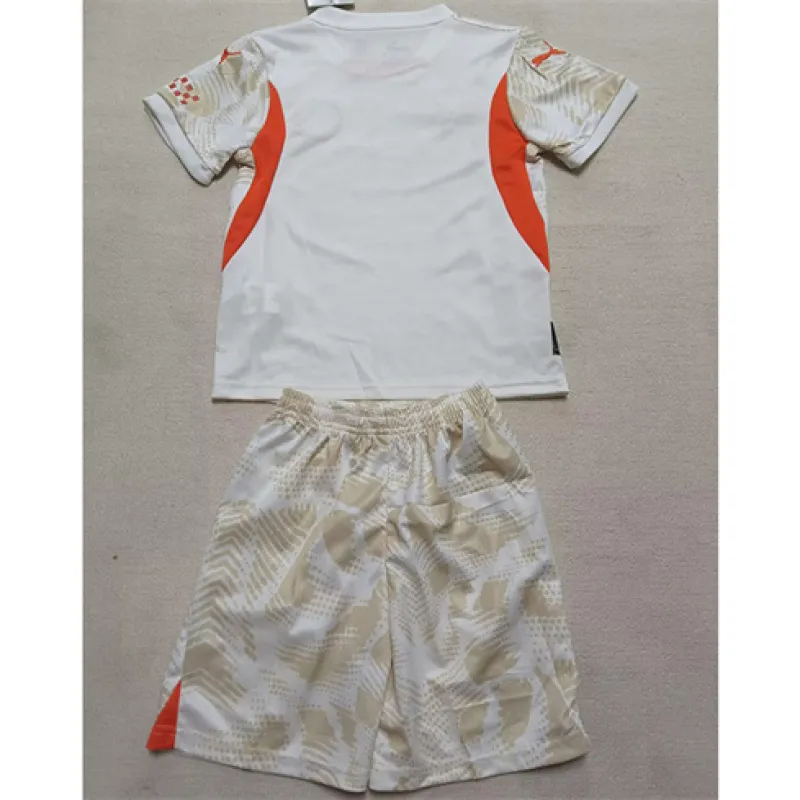 Manchester City Kinder Torwart-Trikot und Shorts 2024/25 - Weiß