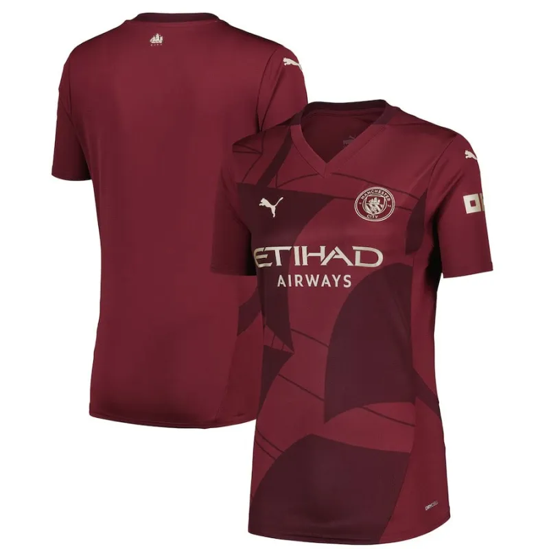 Manchester City 2024/25 Third Womens Jersey - Burgundy