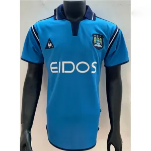 Maglia di campo di casa retrò di Manchester City 2001/02 - Blu