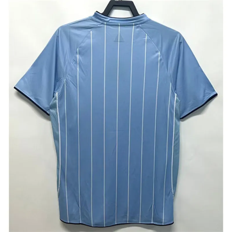 Camiseta de campo de casa retró de Manchester City 2007/08 - Azul