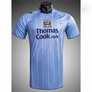 Maglia di campo di casa retrò di Manchester City 2007/08 - Blu