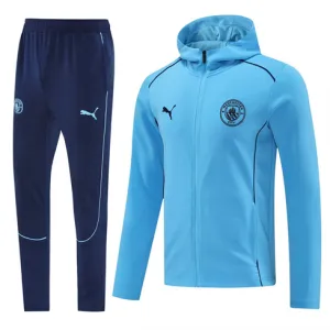 Manchester City 2024/25 Hooded Sports Jacket - Blue