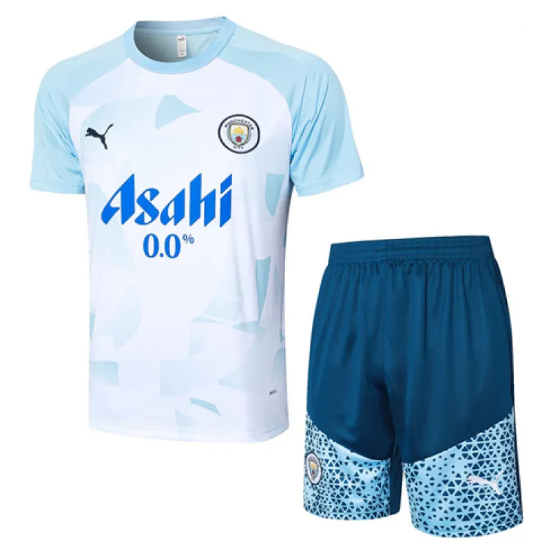 Camiseta y pantalones cortos de entrenamiento de Manchester City 2024/25 - Azul