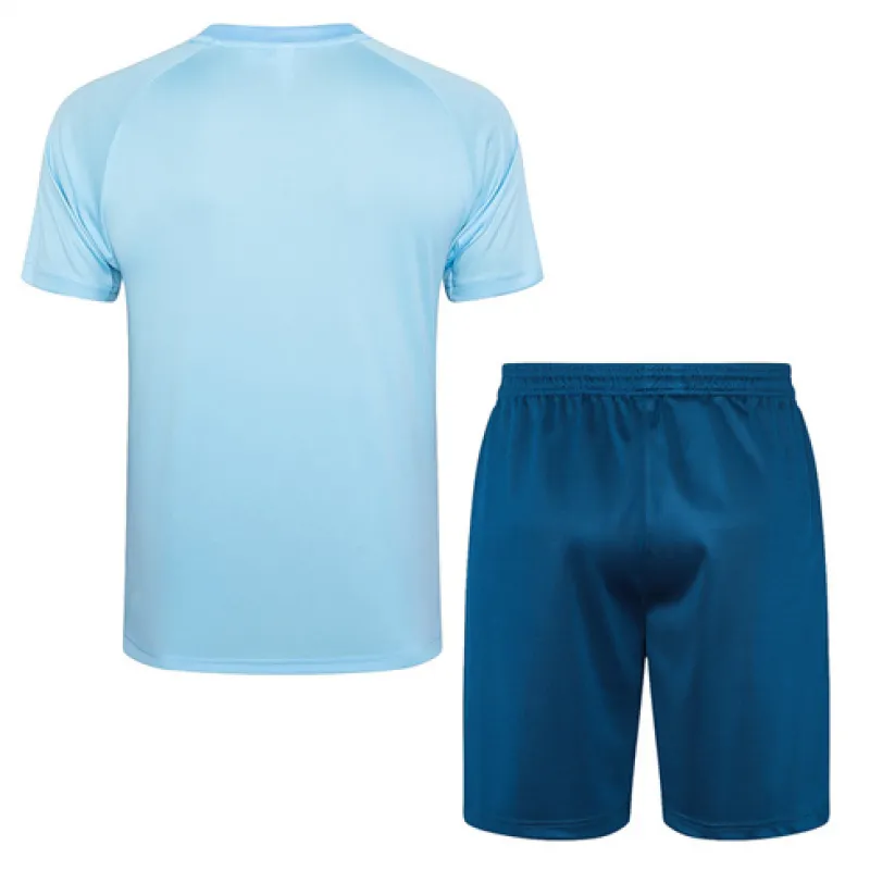 Camiseta y pantalones cortos de entrenamiento de Manchester City 2024/25 - Azul