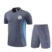 Camiseta y pantalones cortos de entrenamiento para niños de Manchester City 2024/25 - Gris oscuro​
