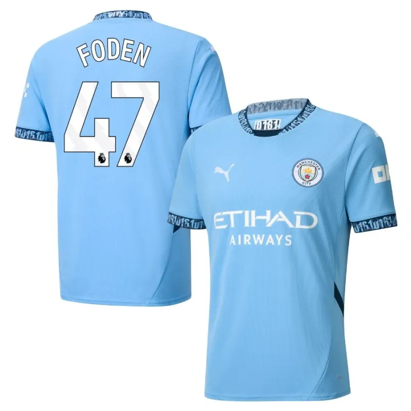 FODEN camiseta de local de Manchester City 2024/25 - Azul