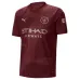 GREALISH Manchester City 2024/25 Third Jersey - Burgundy