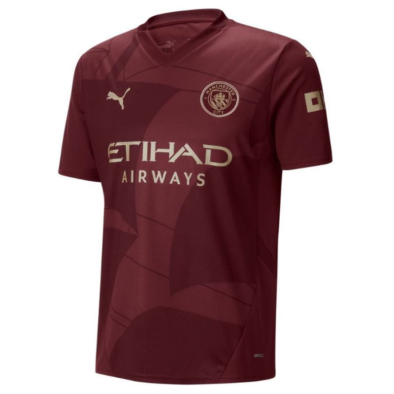 DEBRUYNE Manchester City 2024/25 Third Jersey - Burgundy