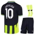 GREALISH Set di maglia per bambini di trasferta di Manchester City 2024/25 - Nero/Verde