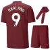 HAALAND Manchester City Kids' Third Jersey Set 2024/25 - Burgundy