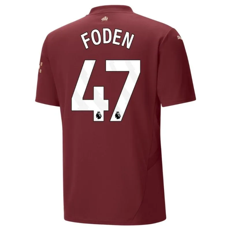 FODEN Terzo set di maglia per bambini di Manchester City 2024/25 - Burdiglia