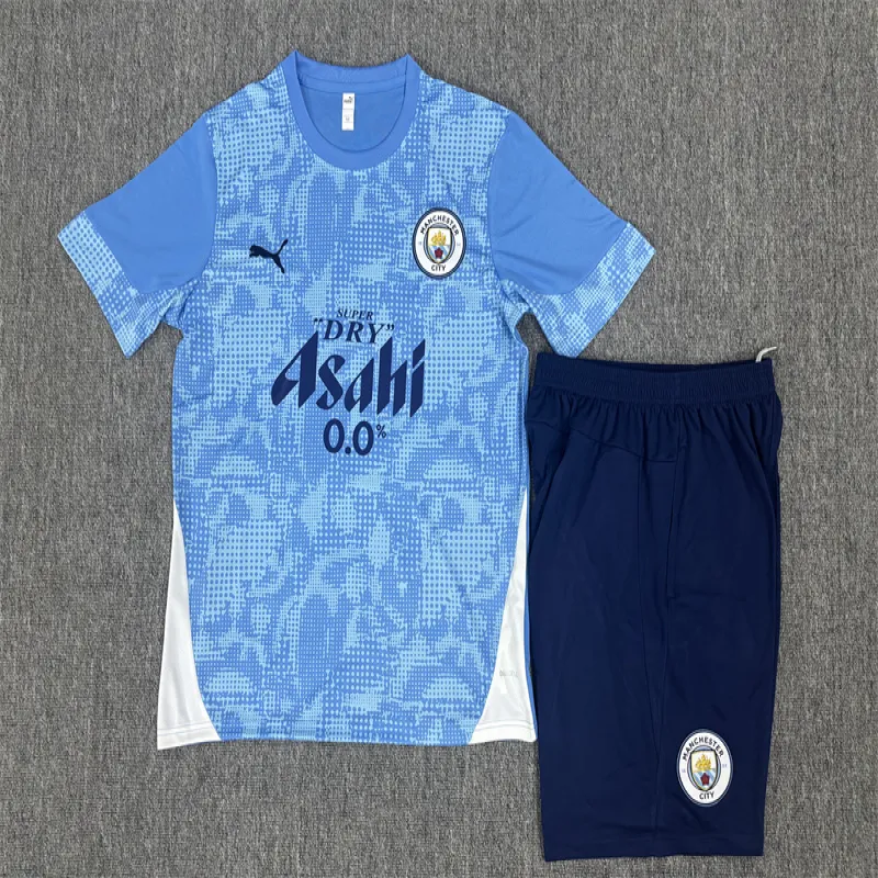 Manchester City 2025/26 Kinder Trainingsanzug blau