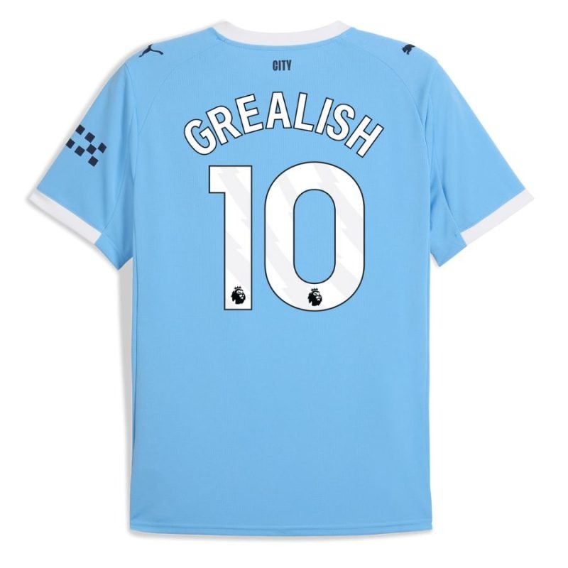 Kit local infantil Manchester City Grealish 2025/26