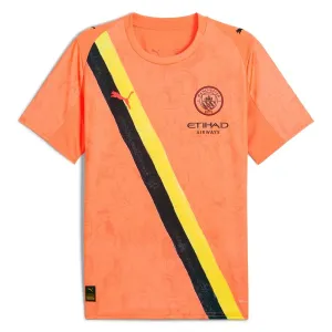 Camiseta infantil de visita de Manchester City FC para la Copa del Mundo de Clubes de la FIFA 2025 - Naranja