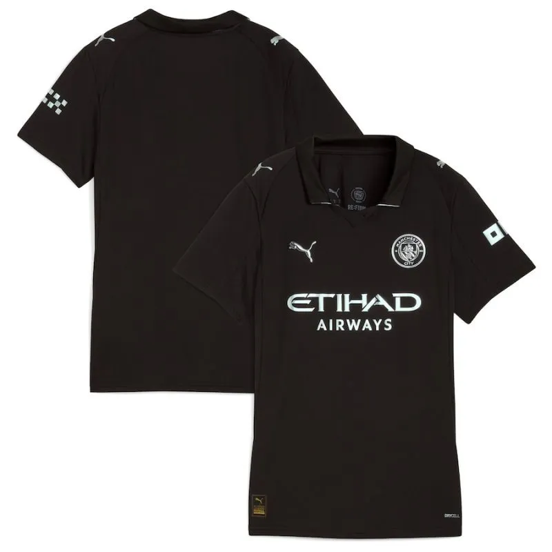 Manchester City 2025/26 Women's Away Jersey - Black