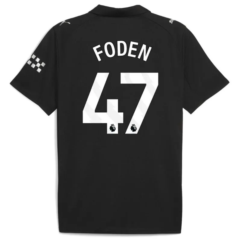 Maglia in trasferta di FODEN per il Manchester City 2025/26 - Nero