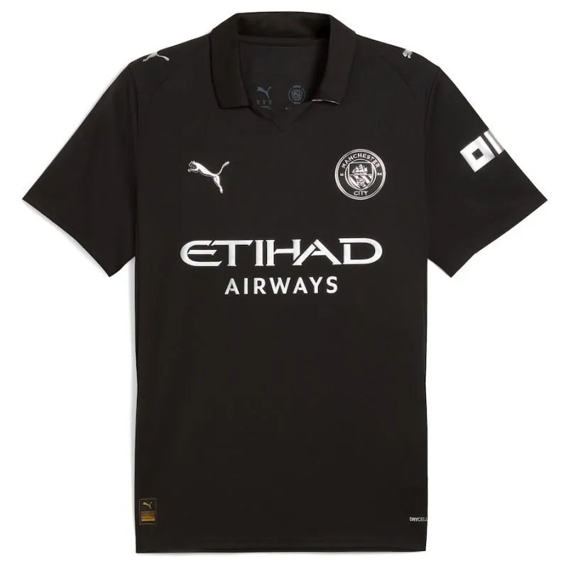 Manchester City CHERKI 2025/26 Away Kids' Jersey Set - Black