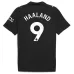 Manchester City HAALAND 2025/26 Away Kids' Jersey Set - Black