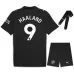 Manchester City HAALAND 2025/26 Away Kids' Jersey Set - Black