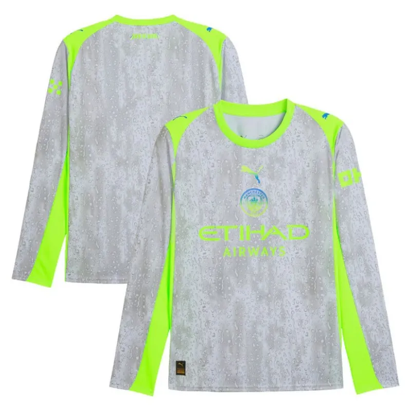 Manchester City 2025/26 Third Long-Sleeve Jersey - Grey