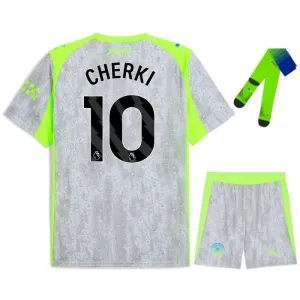 Manchester City CHERKI 2025/26 Tercer Conjunto Infantil - Gris