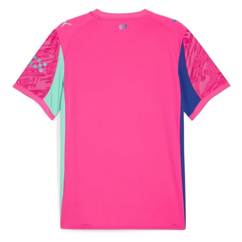 Camiseta y pantalones cortos de portero niños Manchester City 2025/26 - Rosa