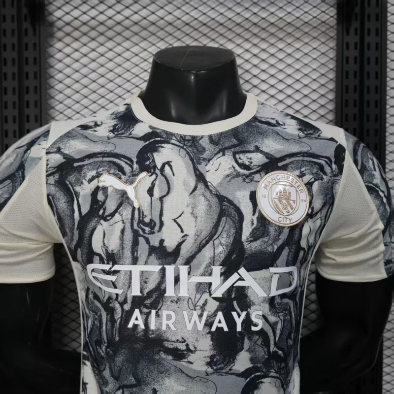 Manchester City 2025/26 New Year Edition Player Jersey - Beige
