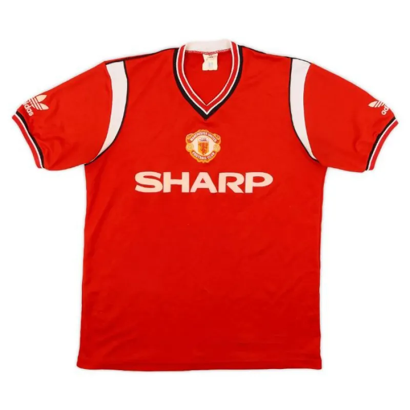 Manchester United 1984 1986 Retro Home Jersey - Red