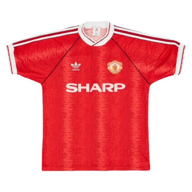 Manchester United 1990 1992 Maglia casalinga retrò - Rossa