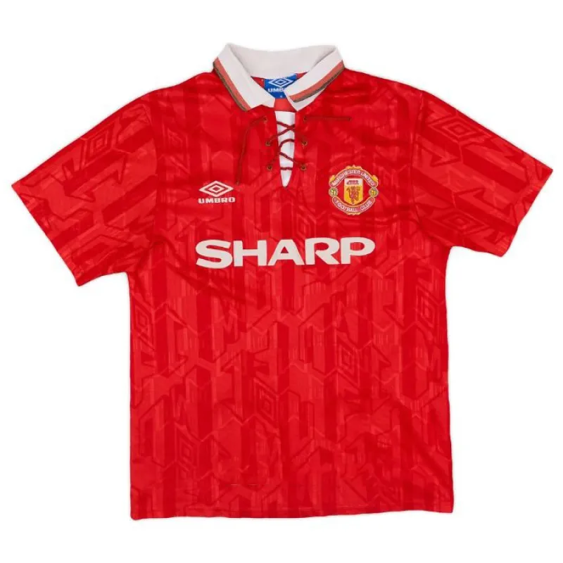 Manchester United CANTONA 1992 1994 Maglia casalinga retrò - Rossa