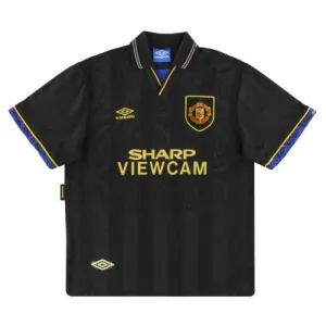 Manchester United 1993 1995 Retro Away Jersey - Black