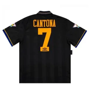 Manchester United CANTONA 1993 1995 Retro Away Jersey - Black