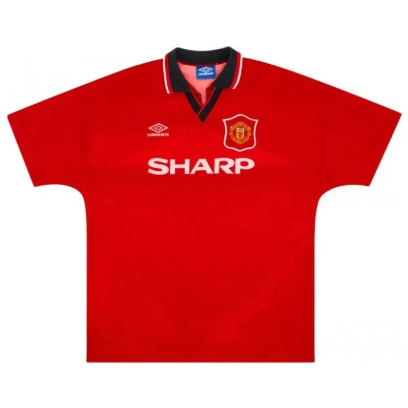 Manchester United SCHOLES 1994 1996 Retro Home Jersey - Red